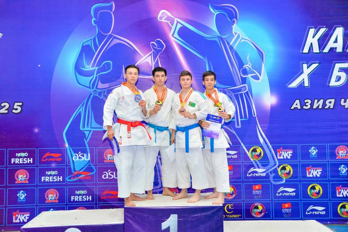 Karate athletes of Turkmenistan won 7 medals on the first day at the Central Asian Championship in Bishkek